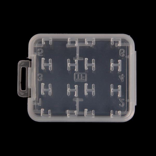 5 peças 8 em 1 de plástico transparente Cartão de memória SD SDHC Caixa para cartão de memória SDHC 1
