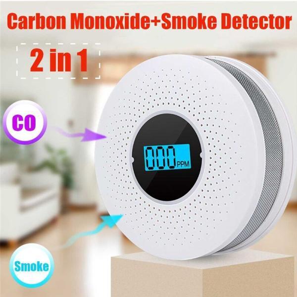 2 em 1 detector de fumaça e monóxido de carbono