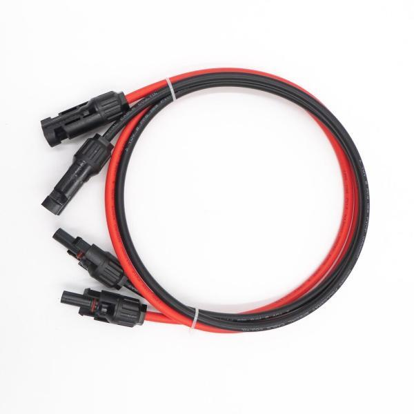 Double copper sheathed cable with PV connector for solar photovoltaic system 1 2