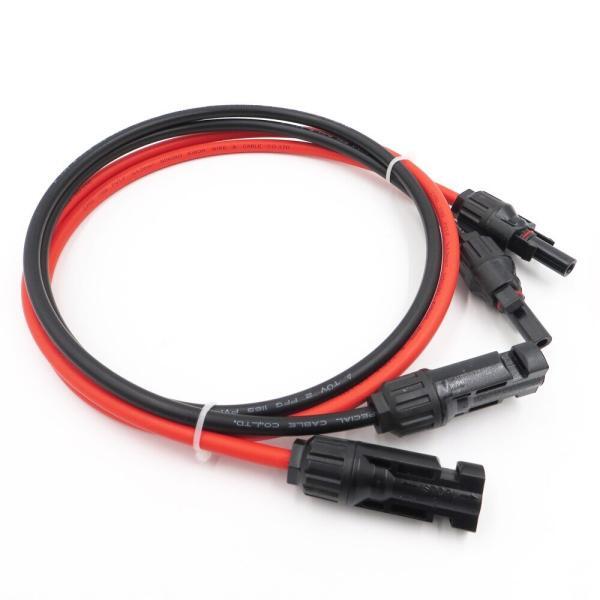Double copper sheathing cable with PV connector for solar photovoltaic system 1 5