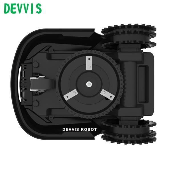 Cortador de grama robótico DEVVIS H750T para cortador de grama pequeno atualizado com 3 baterias de lítio
