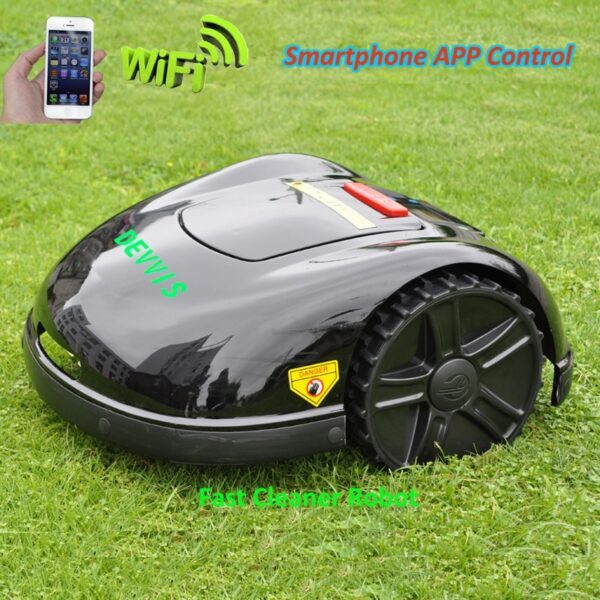 Robotic lawnmower for 3600m2 2.5-5.5cm width 28cm DEVVIS E1600T wifi app 2nd warranty