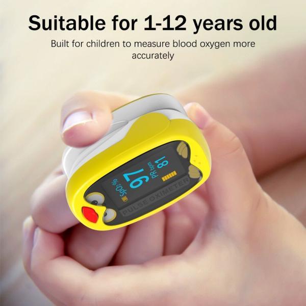 Pharmacy oximeter for children 1-12 years rechargeable pulse meter