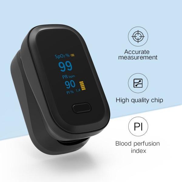 New 5 Clip Type Fingertip Pulse Saturation Monitor Blood Oxygen Meter