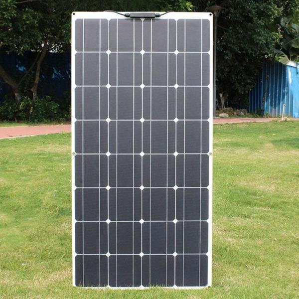 Panel solar flexible monocristalino 100W y Kit Asunerge RGN32-100