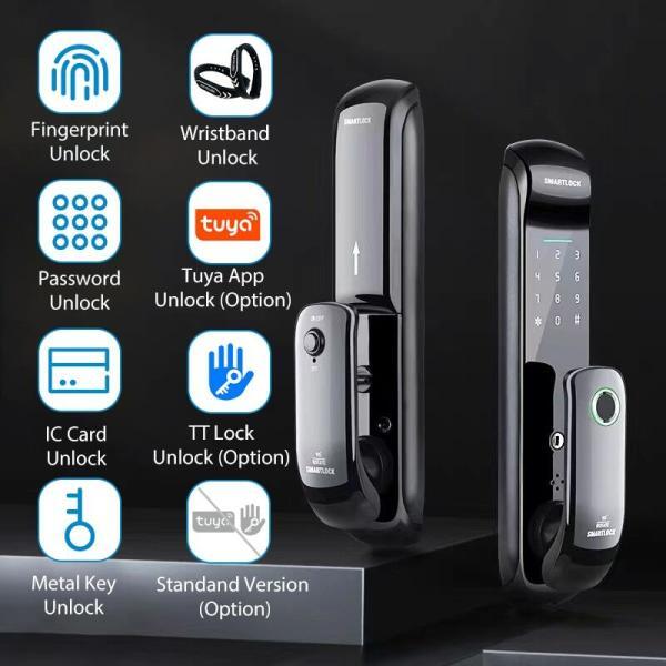 RAYKUBE smart door lock FM08 wifi biometric locking device with fingerprint 2