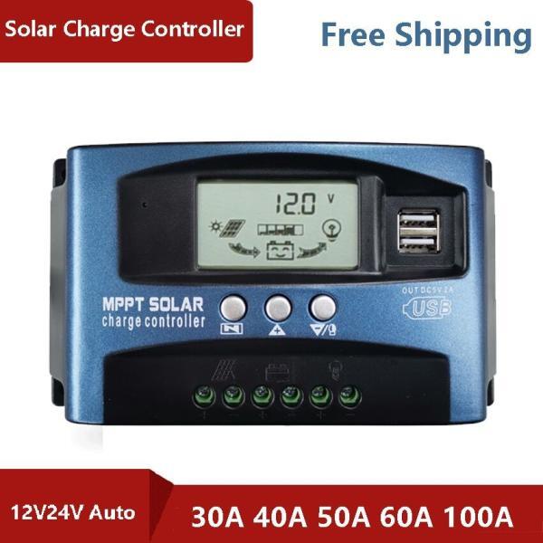 Controlador de carga solar 100A 60A 50A 40A 30A 12/24V