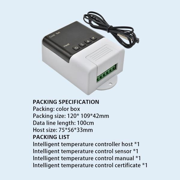 Term metro Digital LED DTC1200 AC 110V 220V controlador de temperatura medidor de Sensor de temperatura 5