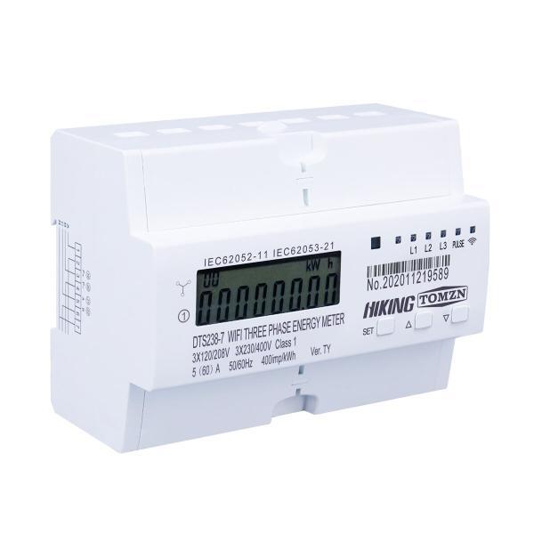 Tuya 3 fases carril Din WIFI medidor de energ a inteligente temporizador Monitor de consumo de 1