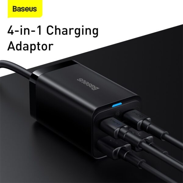 Baseus Fast Charger for Desktop Computer 4 in 1 Adapter for iPhone 14 13 2