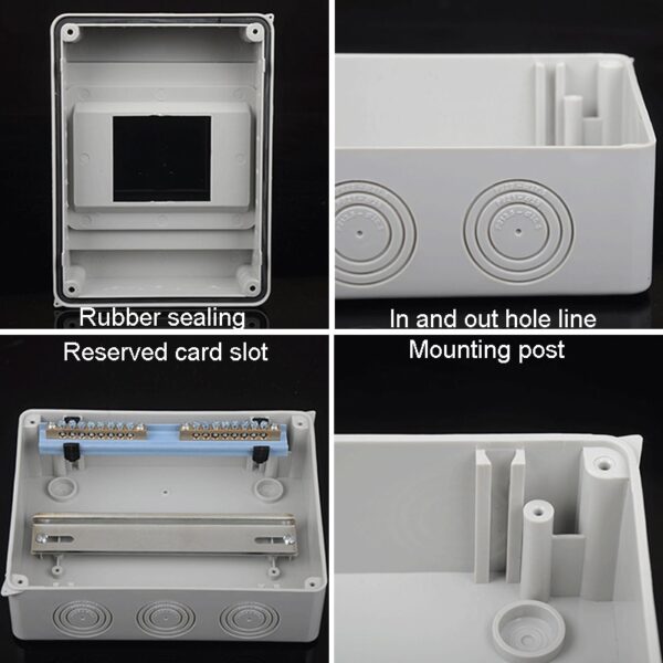 Outdoor electrical distribution box MCB circuit breaker plastic junction box 2