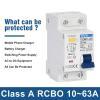 Disyuntor de corriente residual tipo A RCCB MCB RCBO 10A-63A fuga 30mA protección de sobrecarga TAIXI - Image 2