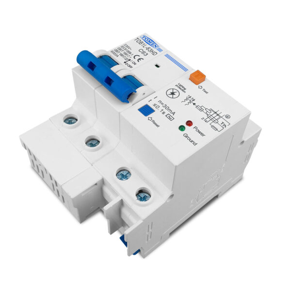 Main switch with surge protector residual current circuit breaker lightning protection SPD RCBO 1