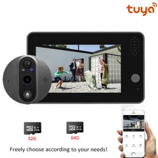Smart doorbell camera with WiFi for home two way audio HD night vision