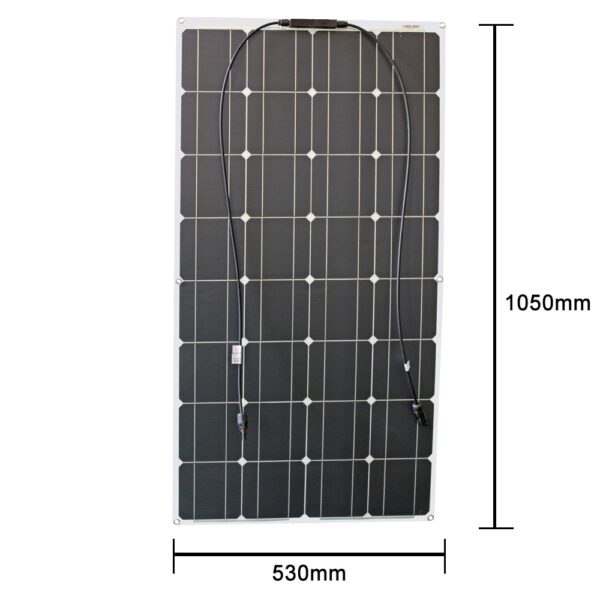 panel solar flexible Kit de 12v 100w 200w 300w paneles solares con controlador solar para barco 5