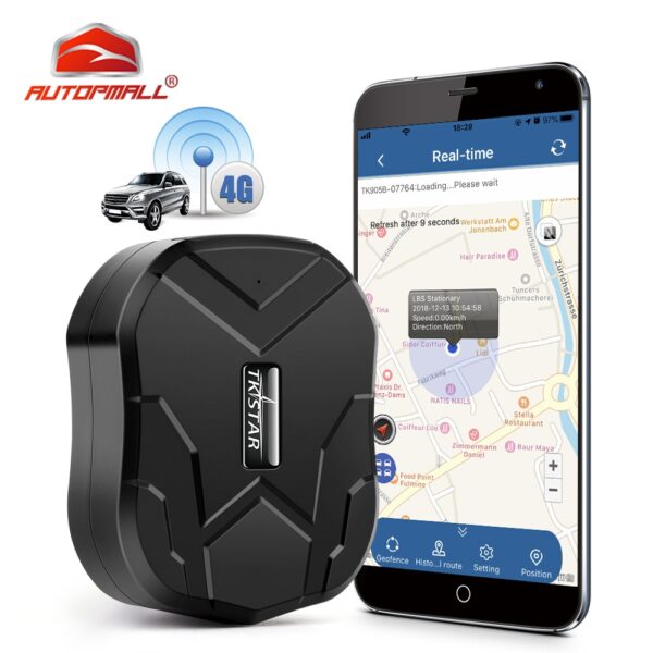 Rastreador GPS para carro 4G 10000mAh Magnético à prova d'água TKSTAR TK905B Aplicativo gratuito