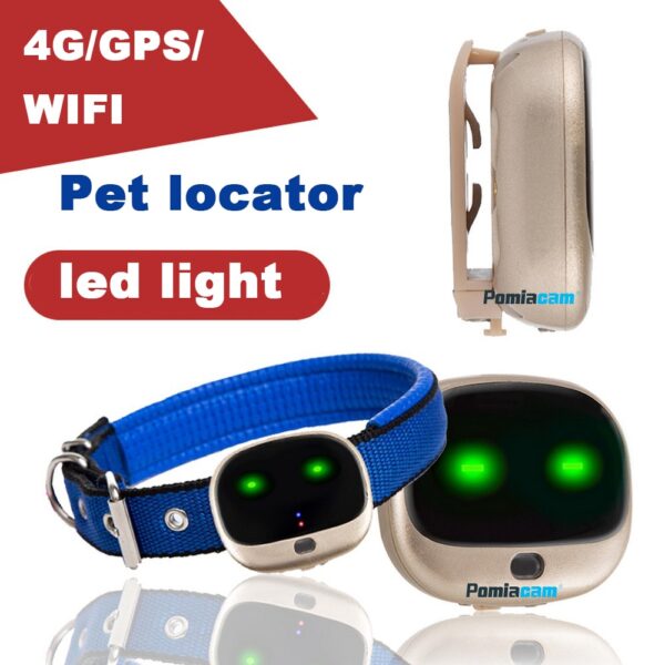 4G gps rastreador para mascotas RF-V43 impermeable para perros con app gratuita