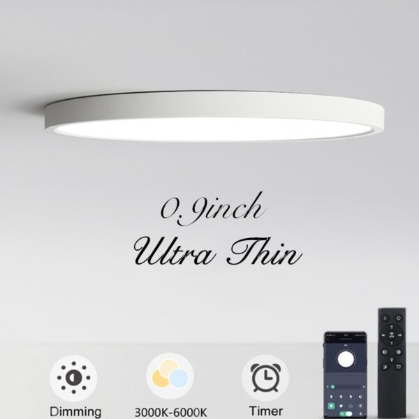 Luminária de teto de LED ultrafina para sala de estar Painel de luzes de teto moderno 1
