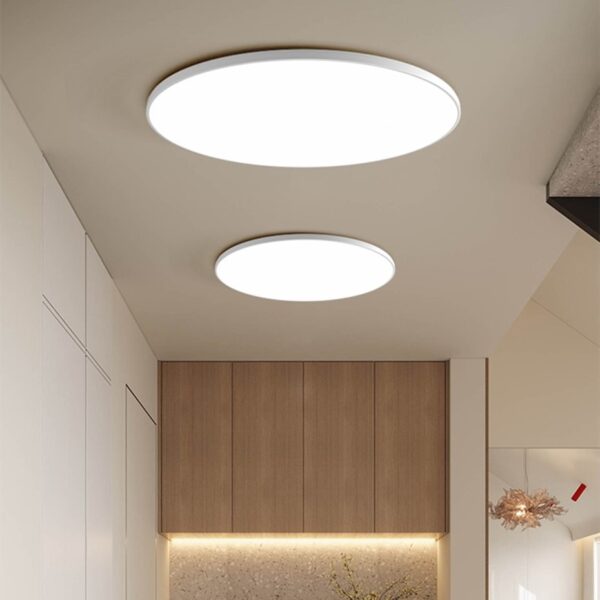 Luminária de teto LED ultrafina para sala de estar moderna com 4 painéis de luz de teto