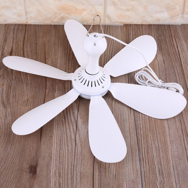 5V USB Ceiling Fan with 6 Blades 2 USB Powered Hanging Air Cooler